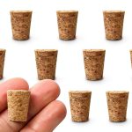 EISCO Cork Stoppers 10PK Size #2 9mm-13mm Natural Bark Tapered Lab-0